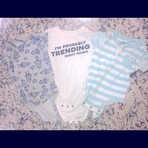 Boy 12 month set of three onsies